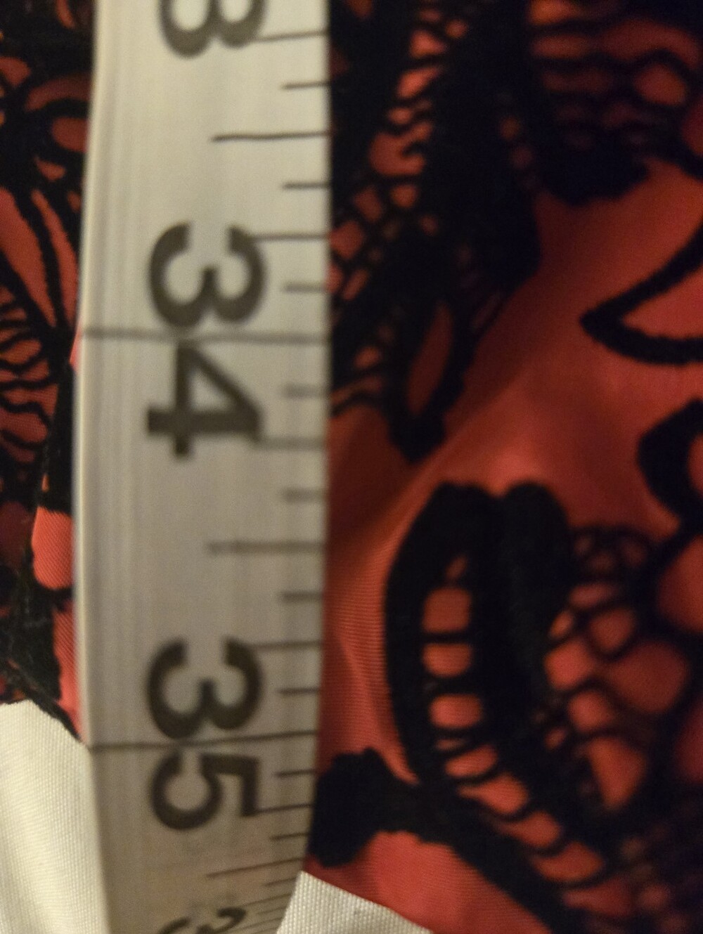Jerry T Red Black Damask Floral Pattern Belted Tunic Dress Size Medium NWT - Picture 11 of 11